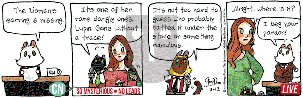 Breaking Cat News on Monday November 12, 2018 Comic Strip