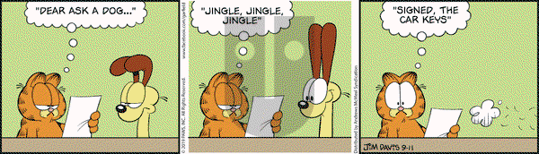 Garfield on Wednesday September 11, 2019 Comic Strip