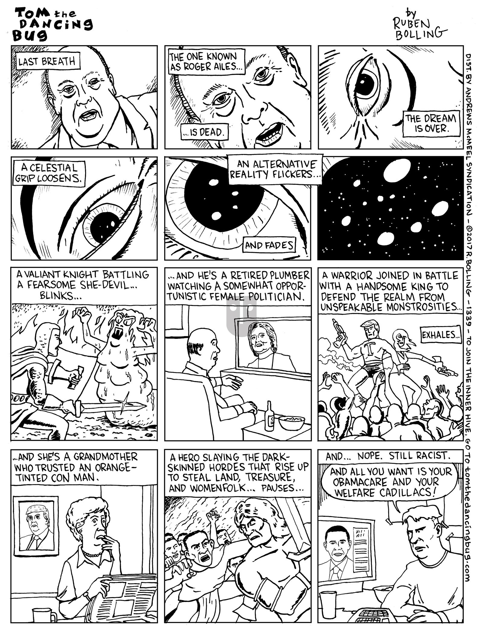 Tom the Dancing Bug - Monday May 22, 2017 Comic Strip