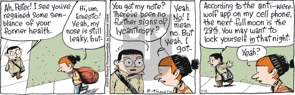 Cul de Sac on Wednesday February 18, 2015 Comic Strip