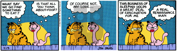 Garfield on Tuesday April 13, 1982 Comic Strip