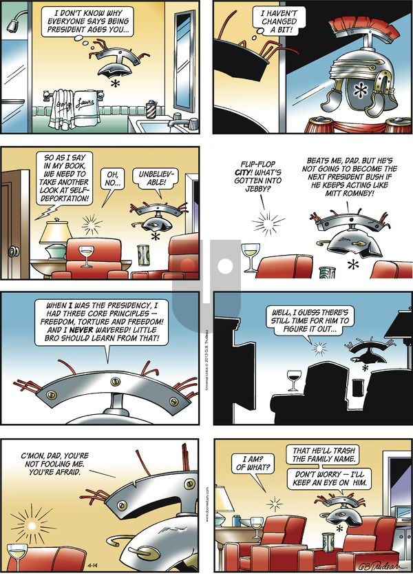 Doonesbury on Sunday April 14, 2013 Comic Strip