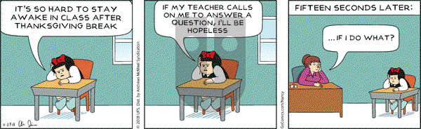 Nancy on Tuesday November 27, 2018 Comic Strip