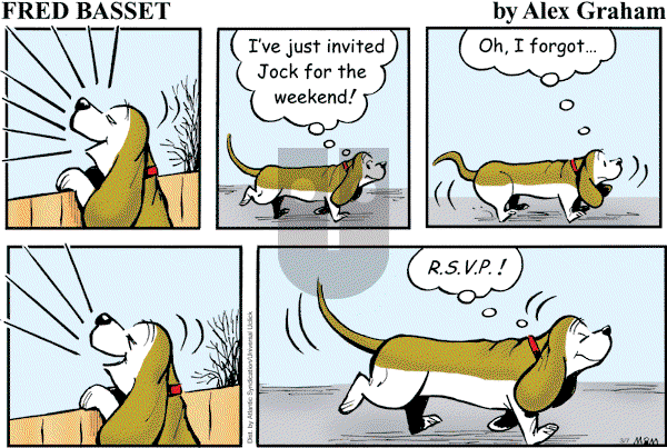 Fred Basset on Sunday March 7, 2010 Comic Strip