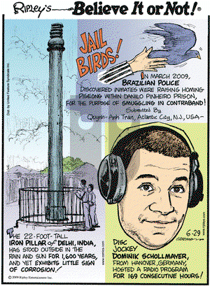 Ripley's Believe It or Not - Monday June 29, 2009 Comic Strip