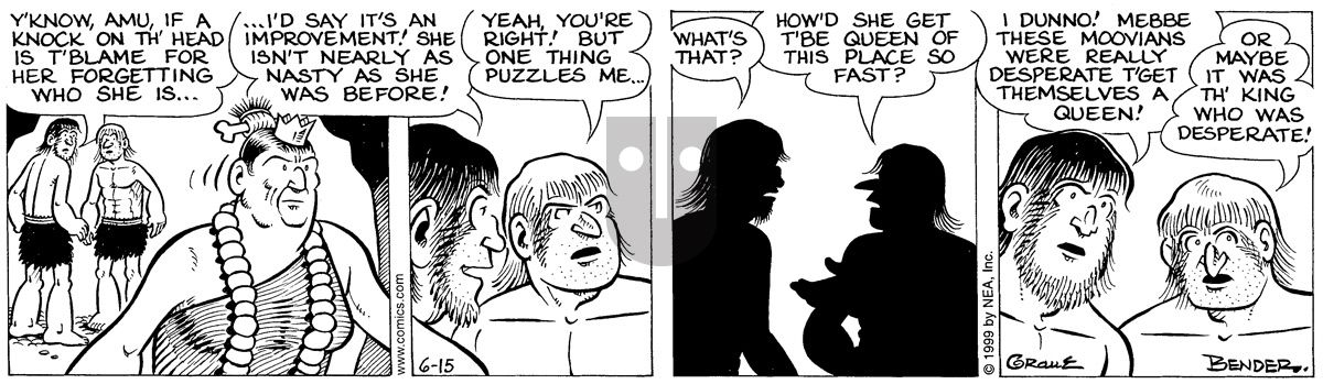 Alley Oop - Tuesday June 15, 1999 Comic Strip