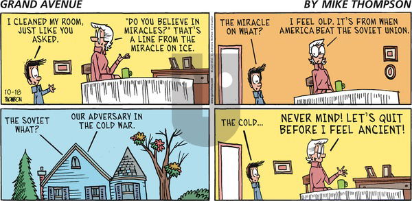 Grand Avenue on Sunday October 18, 2020 Comic Strip