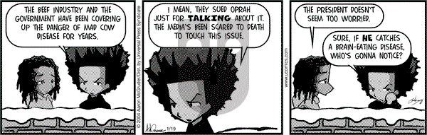 The Boondocks on Thursday January 19, 2006 Comic Strip