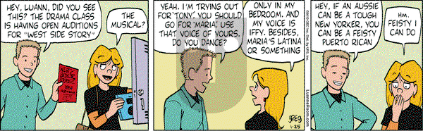 Luann on Monday January 25, 2010 Comic Strip