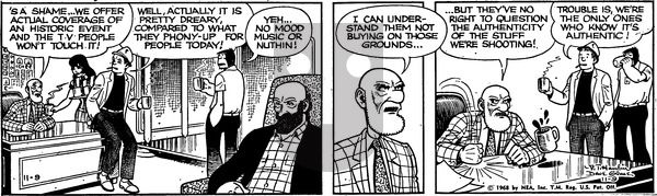 Alley Oop on Saturday November 9, 1968 Comic Strip