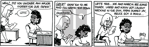 Luann on Thursday October 11, 1990 Comic Strip