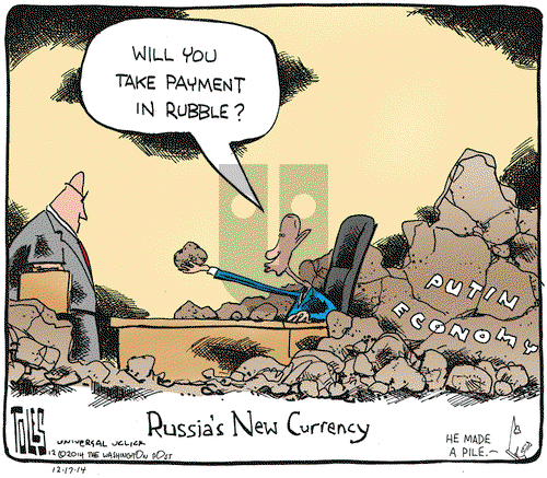 Tom Toles on Wednesday December 17, 2014 Comic Strip
