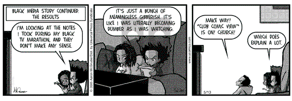 The Boondocks on Friday December 14, 2012 Comic Strip