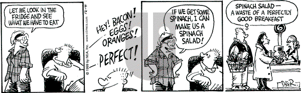 Betty on Saturday December 4, 1999 Comic Strip