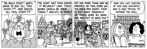 Cathy Classics on Monday December 16, 1996 Comic Strip