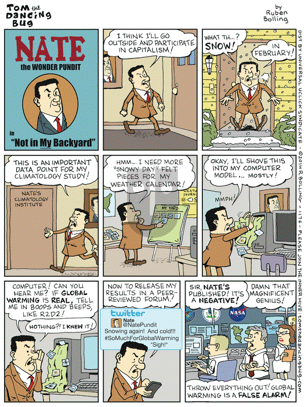 Tom the Dancing Bug on Friday February 21, 2014 Comic Strip