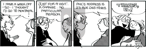 For Better or For Worse on Monday February 2, 1981 Comic Strip