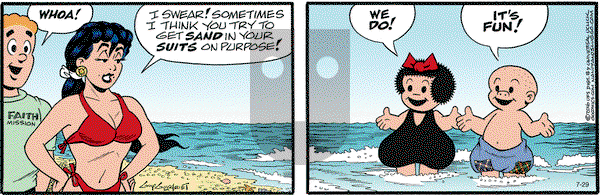 Nancy on Friday July 29, 2016 Comic Strip