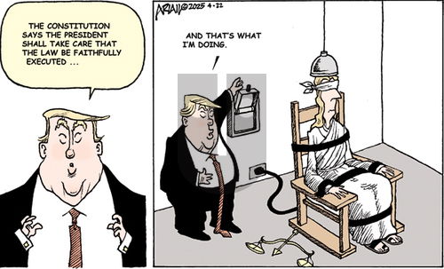 Robert Ariail on Tuesday April 22, 2025 Comic Strip