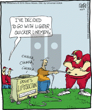 In the Bleachers on Thursday October 24, 2013 Comic Strip