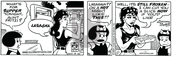 Nancy on Thursday July 13, 2000 Comic Strip