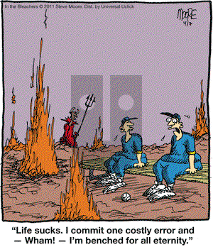 In the Bleachers on Thursday April 7, 2011 Comic Strip