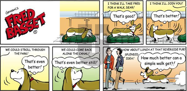 Fred Basset on Sunday February 26, 2012 Comic Strip