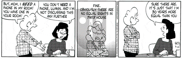 Luann on Saturday September 20, 1997 Comic Strip