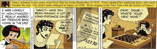 Nancy on Friday January 9, 2009 Comic Strip