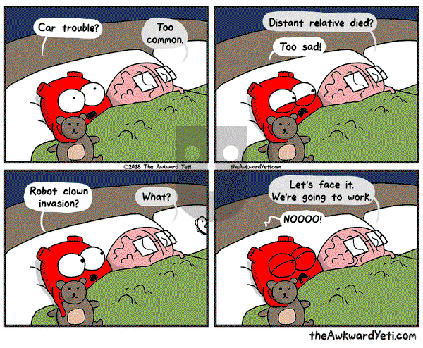 The Awkward Yeti on Monday February 12, 2018 Comic Strip