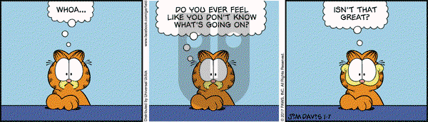 Garfield on Saturday January 7, 2017 Comic Strip