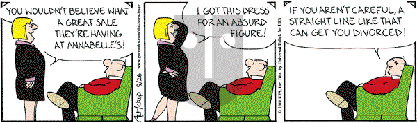 The Born Loser on Monday September 26, 2011 Comic Strip