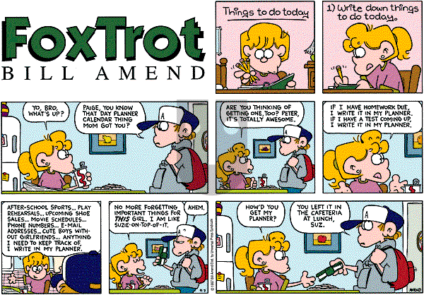 FoxTrot on Tuesday November 25, 1997 Comic Strip