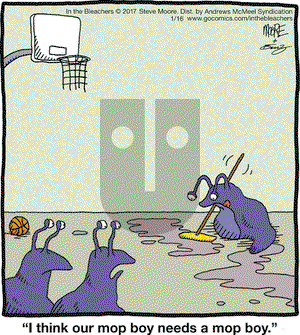 In the Bleachers on Monday January 16, 2017 Comic Strip