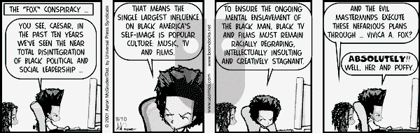 The Boondocks - Monday September 10, 2001 Comic Strip