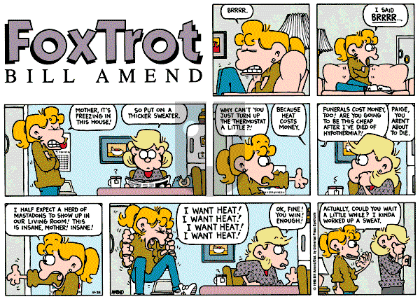 FoxTrot on Sunday November 24, 1996 Comic Strip