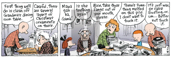 Cul de Sac on Tuesday November 25, 2008 Comic Strip