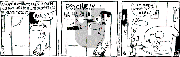 The Duplex on Thursday December 30, 1999 Comic Strip