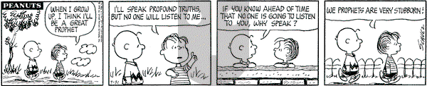 Peanuts on Friday July 31, 1970 Comic Strip