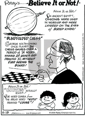 Ripley's Believe It or Not on Thursday May 18, 2000 Comic Strip