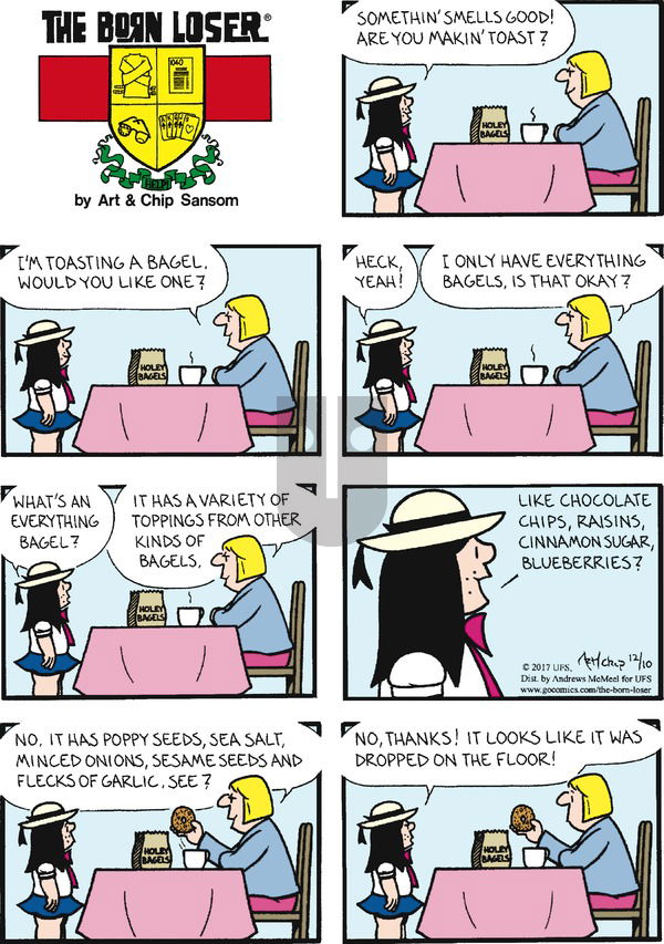 The Born Loser on Sunday December 10, 2017 Comic Strip
