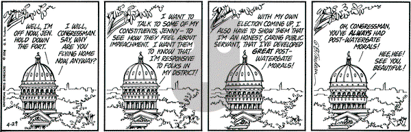 Doonesbury on Monday April 29, 1974 Comic Strip