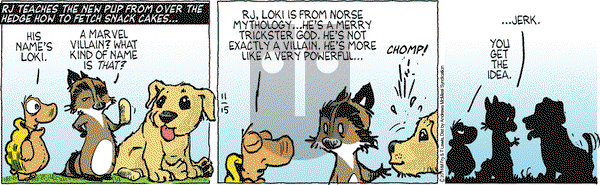 Over the Hedge on Thursday November 15, 2018 Comic Strip
