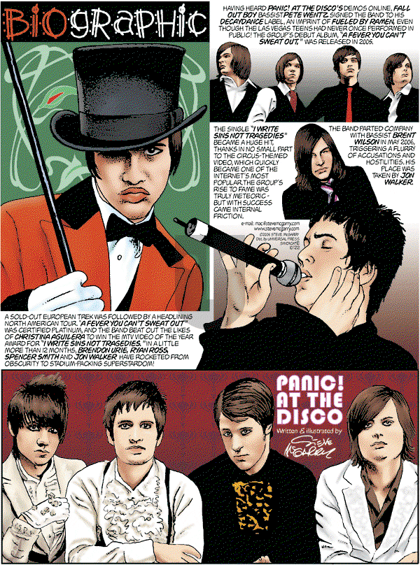 Biographic on Tuesday April 3, 2007 Comic Strip