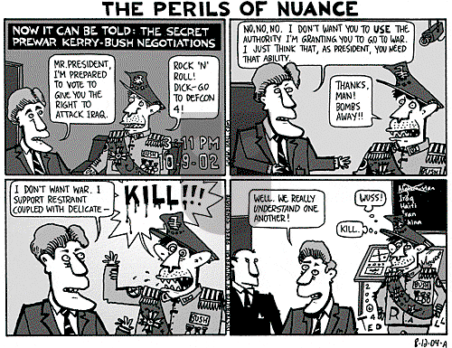 Ted Rall on Thursday August 12, 2004 Comic Strip