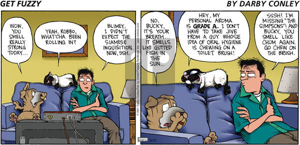 Get Fuzzy on Sunday May 27, 2001 Comic Strip
