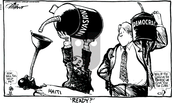 Pat Oliphant - Wednesday August 3, 1994 Comic Strip