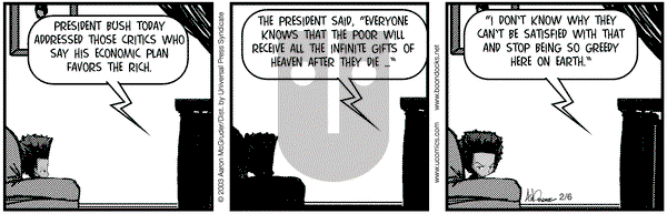 The Boondocks on Thursday February 6, 2003 Comic Strip