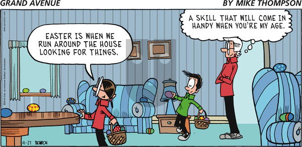 Grand Avenue on Sunday April 21, 2019 Comic Strip