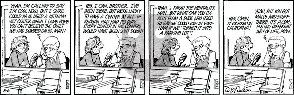 Doonesbury on Thursday August 6, 1981 Comic Strip